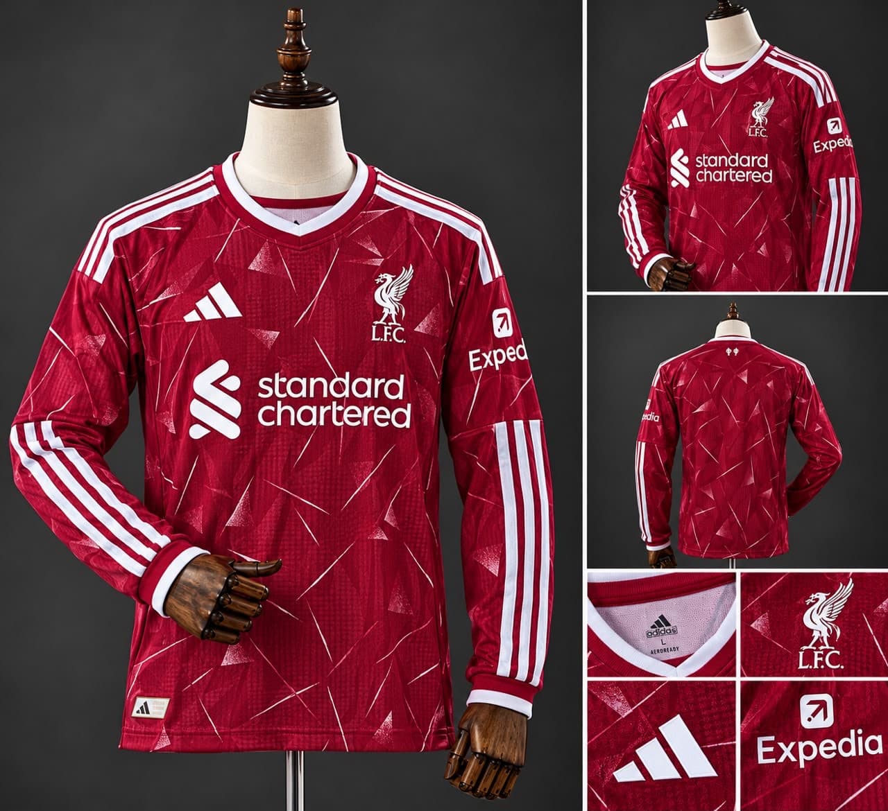 maillot manches longues liverpool domicile 2026/27
