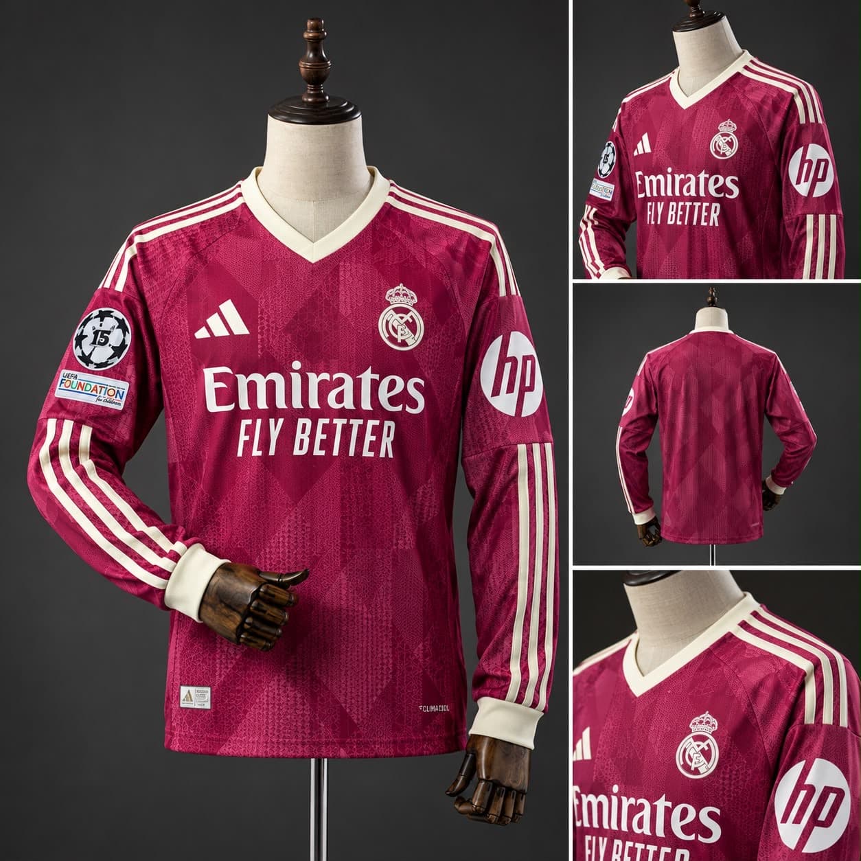 maillot manches longues real madrid third 2026/27